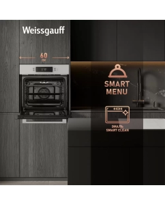 Купить Встраиваемый электрический духовой шкаф Weissgauff EOM 691 PDW Steam Clean белый  в E-mobi