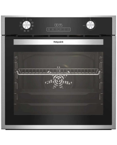 Купить Встраиваемый электрический духовой шкаф HotPoint FE9 834 JH IX серебристый, черный в E-mobi
