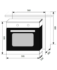 Купить Встраиваемый электрический духовой шкаф LEX EDP 093 IV Beige  в E-mobi