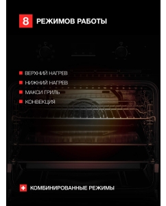 Купить Встраиваемый электрический духовой шкаф KUPPERSBERG HM 628 Black Black  в E-mobi