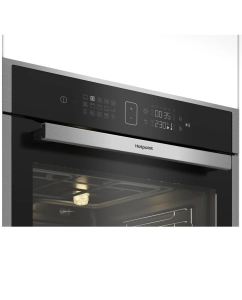 Купить Встраиваемый электрический духовой шкаф HotPoint FE8 1351 DSH IX черный, серебристый  в E-mobi
