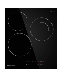 Купить Встраиваемая варочная панель электрическая MAUNFELD CVCE453DBK черный в E-mobi