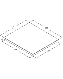 Купить Встраиваемая варочная панель индукционная AKPO PIA 6093119FZ BL черный  в E-mobi