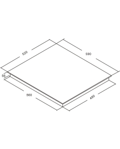 Купить Встраиваемая варочная панель индукционная AKPO PIA 6094122FZ-2 BL черный  в E-mobi