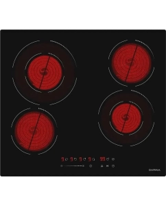 Купить Встраиваемая варочная панель электрическая Darina 6Р Е327 B черный  в E-mobi