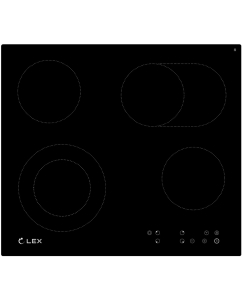 Купить Встраиваемая варочная панель электрическая LEX EVH 642 BL черный в E-mobi