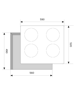 Купить Встраиваемая варочная панель индукционная AKPO PIA 6094014CC WH белый  в E-mobi
