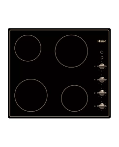 Купить Встраиваемая варочная панель электрическая Haier HHX-C64ATQBB черный в E-mobi