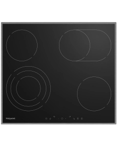 Купить Встраиваемая варочная панель электрическая HotPoint HR 6T7 X S черный в E-mobi