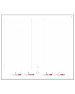 Купить Встраиваемая варочная панель индукционная LEX EVI 641C WH белый в E-mobi
