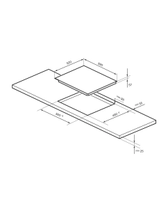Купить Встраиваемая варочная панель индукционная LEX EVI 641A WH белый  в E-mobi