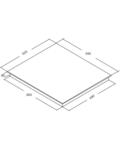 Купить Встраиваемая варочная панель индукционная AKPO PIA 6094012CC BL черный  в E-mobi