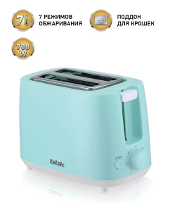 Купить Тостер BBK TR82 голубой  в E-mobi
