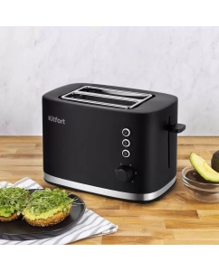 Купить Тостер Kitfort КТ-6217 черный  в E-mobi
