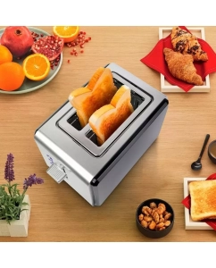 Купить Тостер KitFort КТ-2065 черный/серебристый  в E-mobi