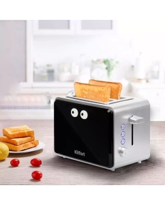 Купить Тостер KitFort КТ-2065 черный/серебристый  в E-mobi