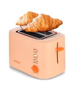 Купить Тостер Kitfort КТ-6214 оранжевый в E-mobi