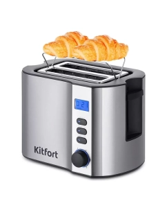 Купить Тостер Kitfort КТ-6251 серебристый в E-mobi