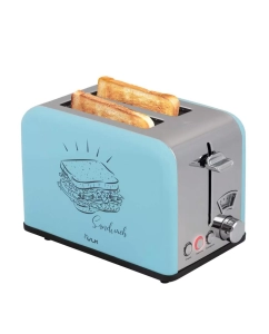 Купить Тостер VLK Palermo-100 голубой, серебристый в E-mobi