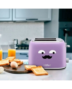Купить Тостер Kitfort КТ-6218-3 фиолетовый  в E-mobi