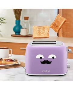 Купить Тостер Kitfort КТ-6218-3 фиолетовый  в E-mobi