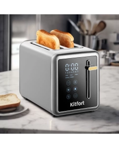 Купить Тостер Kitfort КТ-6079 серебристый в E-mobi