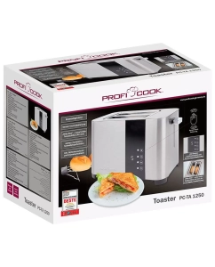 Купить Тостер Profi Cook PC-TA 1250 inox серебристый  в E-mobi