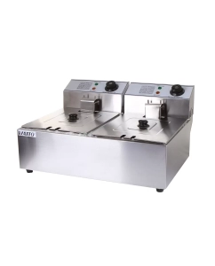 Купить Фритюрница Viatto EF-6L-2 серебристый в E-mobi