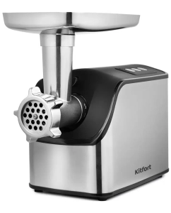 Купить Электромясорубка KITFORT КТ-2104 1800 Вт серебристый, черный в E-mobi