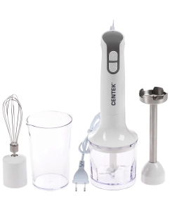 Купить Погружной блендер Centek CT-1336 белый, серый  в E-mobi