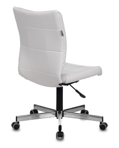 Купить Кресло Бюрократ CH-330M белый Lincoln 100 эко.кожа крестовина металл хром  в E-mobi