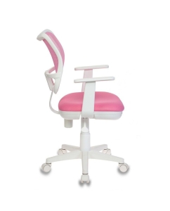 Купить Кресло детское Бюрократ Ch-W797, на колесиках, сетка/ткань, розовый [ch-w797/pk/tw-13a]  в E-mobi