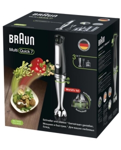 Купить Погружной блендер Braun MQ7035XBI черный  в E-mobi