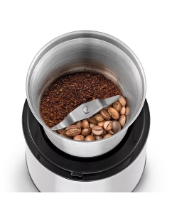 Купить Кофемолка Kitfort КТ-7123 серебристый  в E-mobi