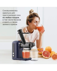 Купить Соковыжималка шнековая Blackton Bt J2111 100 Вт синяя  в E-mobi