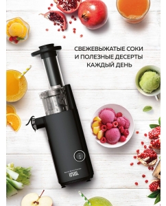 Купить Соковыжималка шнековая GFGRIL GF-J10 130 Вт Black  в E-mobi
