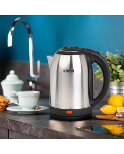 Купить Чайник электрический Kitfort КТ-6162 2 л серебристый  в E-mobi