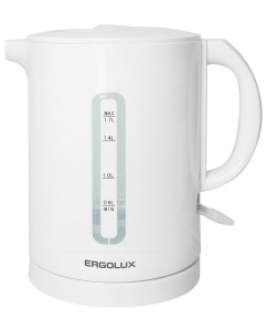 Купить Чайник электрический Ergolux ELX-KH01-C01 1.7 л белый в E-mobi