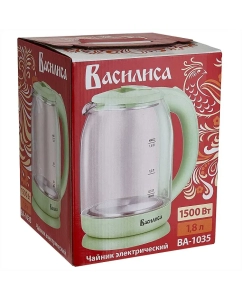Купить Чайник электрический Василиса ВА-1035 1.8 л зеленый  в E-mobi
