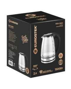 Купить Чайник электрический Eurostek EEK-3001 2 л черный  в E-mobi