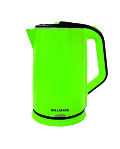 Купить Чайник электрический WILLMARK WEK-2012PS 2 л зеленый, черный в E-mobi