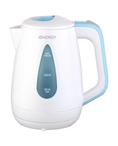 Купить Чайник электрический Energy E-214 1.7 л белый, голубой в E-mobi