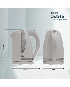 Купить Чайник электрический making oasis everywhere K-2PW 1.7 л белый  в E-mobi