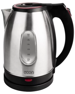 Купить Чайник электрический ECON ECO-1882KE 1.8 л серебристый, черный в E-mobi