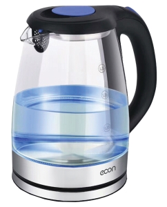 Купить Чайник электрический ECON ECO-1736KE 1.7 л прозрачный, черный в E-mobi