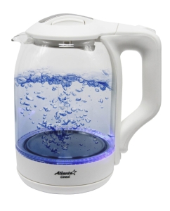 Купить Чайник электрический Atlanta ATH-2466 1.8 л белый, прозрачный  в E-mobi