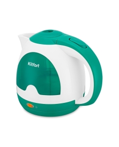 Купить Чайник электрический Kitfort КТ-6607-2 1 л зеленый, белый в E-mobi