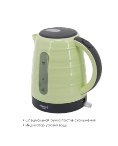 Купить Чайник электрический Atlanta ATH-2375 1.7 л зеленый  в E-mobi