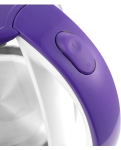 Купить Чайник электрический KitFort КТ-6167, 2200Вт, белый и фиолетовый  в E-mobi