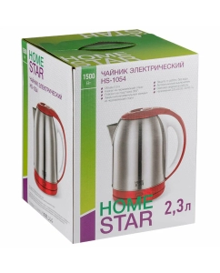 Купить Чайник электрический HomeStar HS-1054 2.3 л красный  в E-mobi